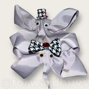 Elephant Wearing Hats Barrett x 2 | Handcrafted Hair Accessories
